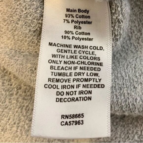 Heather Gray Classic Rolling Stones Vintage Inspired Crewneck Sweatshirt - Picture 4 of 7